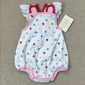 NWT Beaufort Bonnet Happy Hearts Saylor Sunsuit